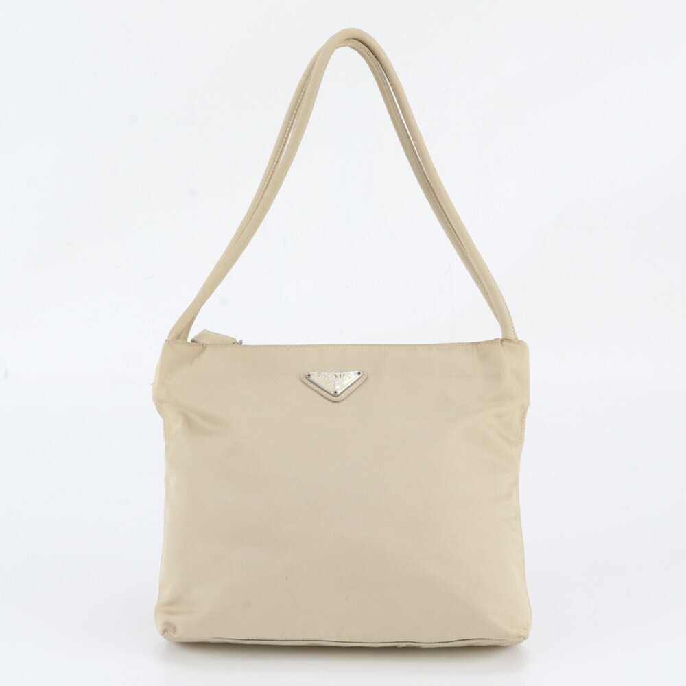 Prada Tessuto Nylon Triangle Logo Shoulder Bag Tote Handbag for Women
